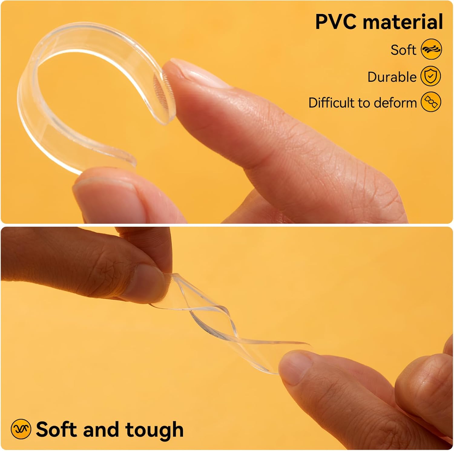 10pcs,Wall Bumpers,Door Stoppers,Furniture Bumper,Silencing pad,Anti collision pad,Using for Refrigerator door,Entrance doors,Cabinet doors,Toilet covers,Table corners(M, 6.3*1cm(2.48*0.39in)