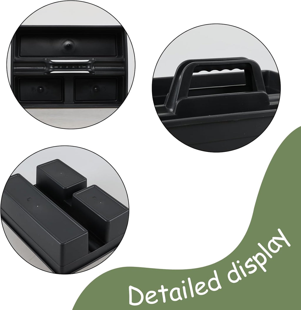 6 Packs Plastic Cleaning Tool Caddy with Handle, Cleaning Supply Carry Caddy for Cleaning Products