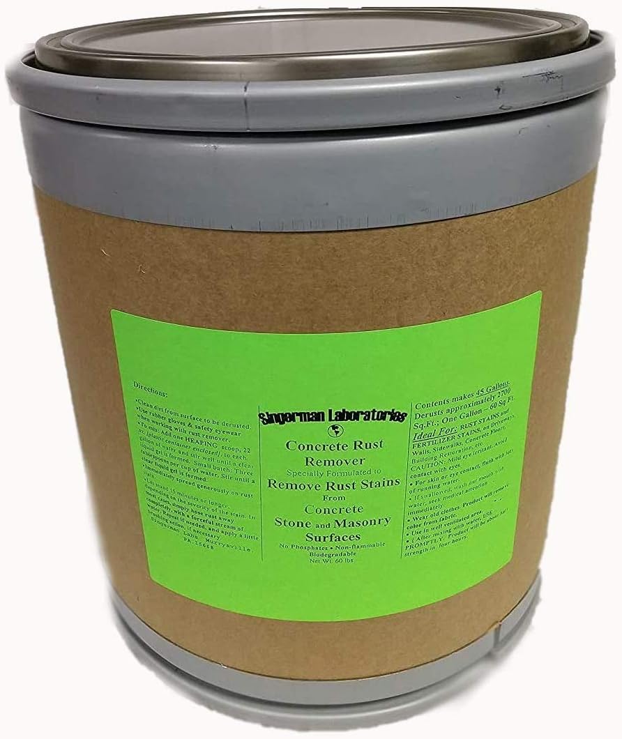 Rust Remover for Concrete (60 lb. Drum makes 45 gallons)