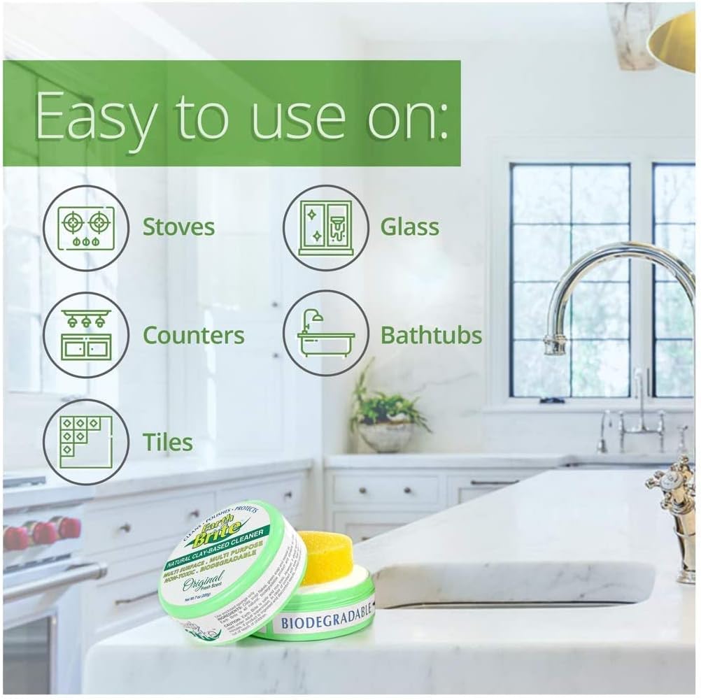 All Purpose Cleaner 2-Pack – Clay Bar Cleans Stoves, Bathrooms, and All Hard Surfaces – 100% Natural Cleaning Product