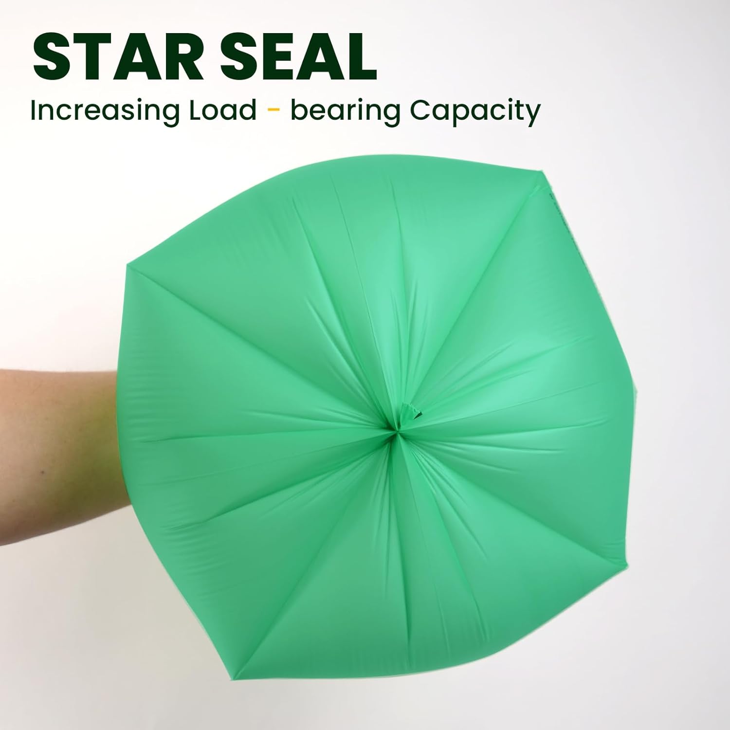 Compost Bags 1.3 Gallon,100 Count,Compostable Small Trash Bags for Kitchen Countertop Compost Bin 0.75, 1,1.2, 1.3Gallon,ASTM D6400, US BPI and Europe OK compost HOME certified