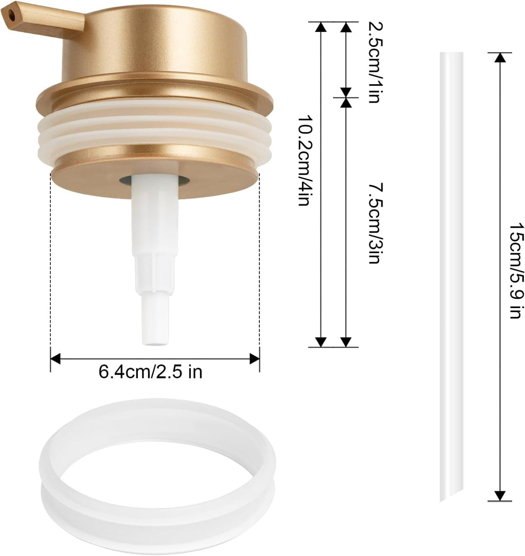 Liquid Soap Dispenser Pump 2pcsHead Replacement Spare Plastic Pump Bathroom Countertop