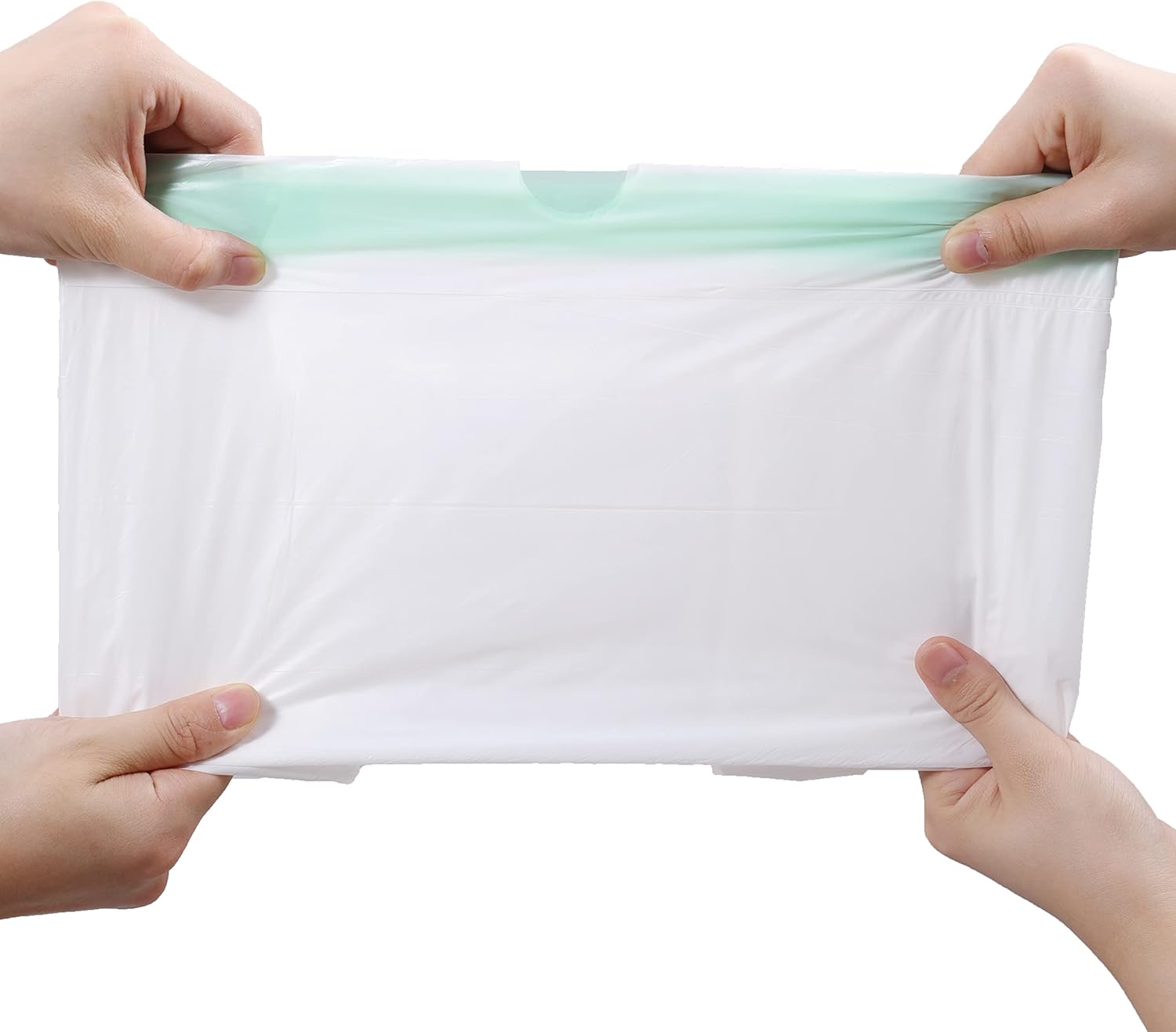 8 Gallon Trash Bag 120 Count, Unscented Strong Drawstring Garbage Bag Fit 30 Litter Trash Can, for Kitchen, Bathroom, Bedroom, Office ( Green )