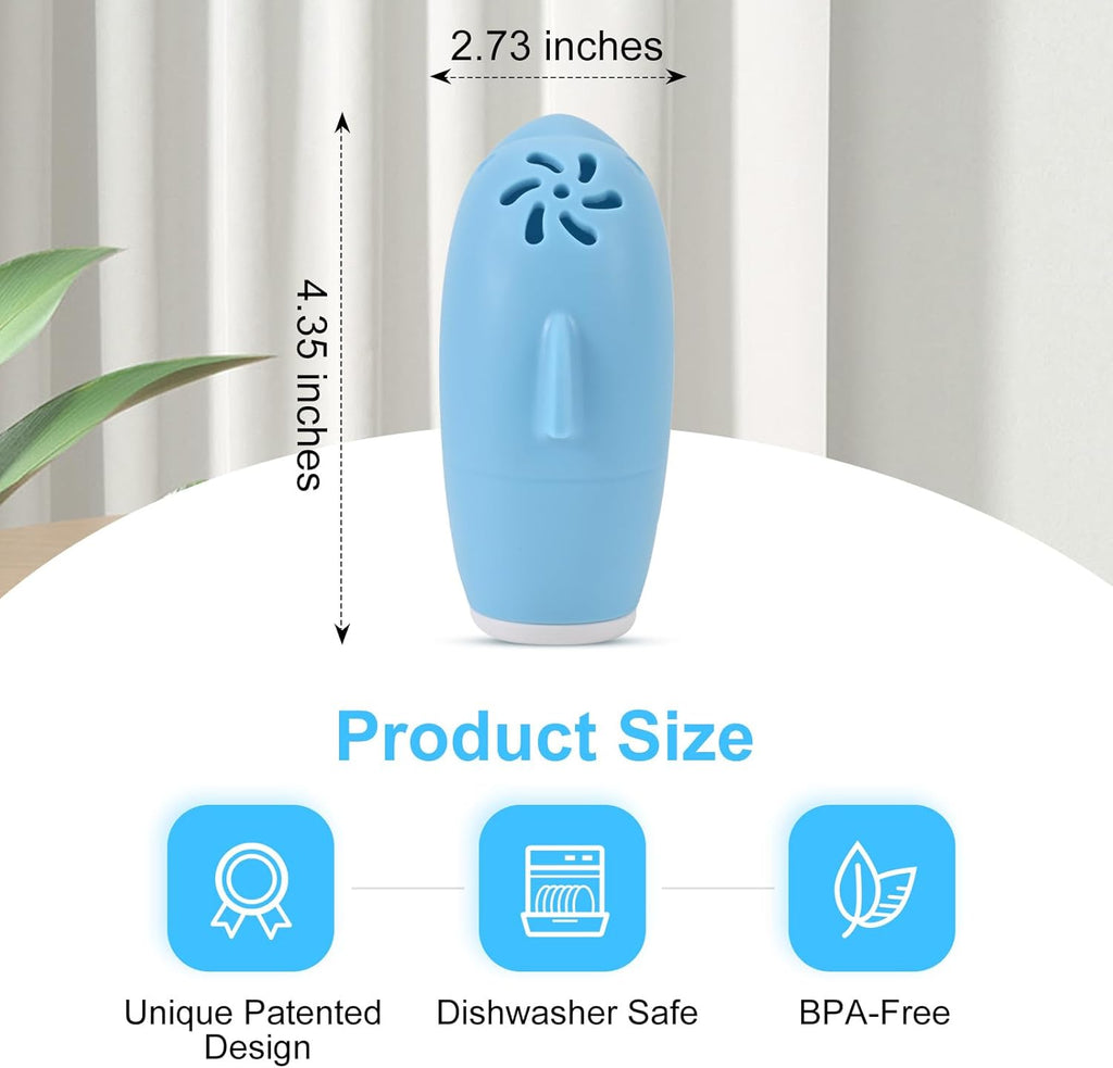 Asltw Dolphin Refrigerator Deodorizer, Refrigerator Odor Eliminator, Fridge Air Freshener, Multi-purpose Odor Eliminator for Home, Cute Gifts, Kitchen Gadgets Cute Kitchen Accessories (Blue)