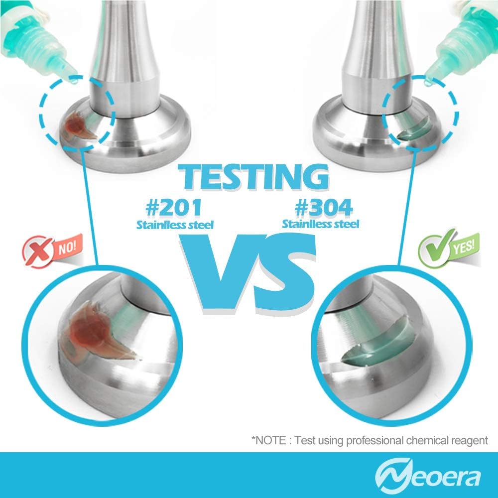 Neoera Magnetic Door Stopper, Updated Hydraulic Shock Absorbent Technology, Soft-Catch Magnetic Hold, Premium 304 Stainless Steel, Anti-Rust, Heavy Duty for Various Door Types, Wall Mount 1Pack