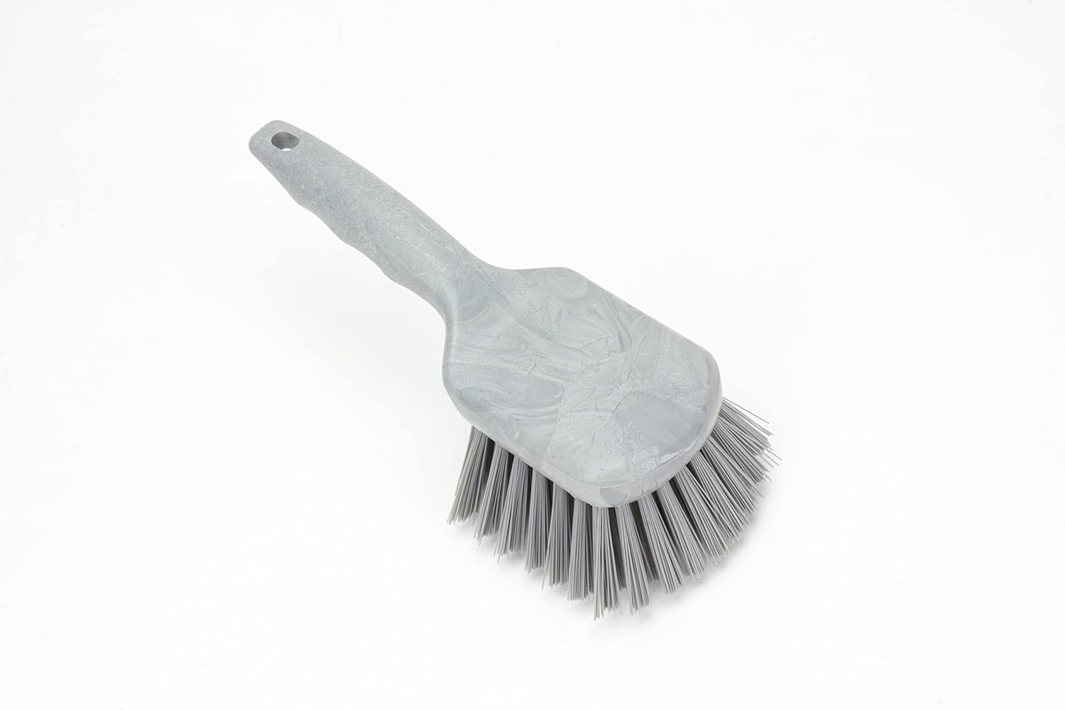SPARTA 40541EC23 Plastic Scrub Brush, Utility Brush, Kitchen Brush With Hanging Hole For Cleaning, 8 Inches, Gray