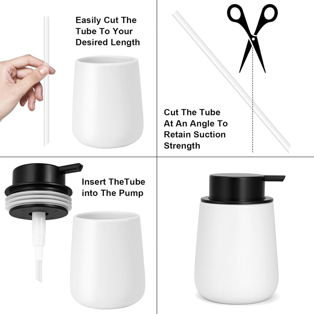 Liquid Soap Dispenser Pump 2pcsHead Replacement Spare Plastic Pump Bathroom Countertop