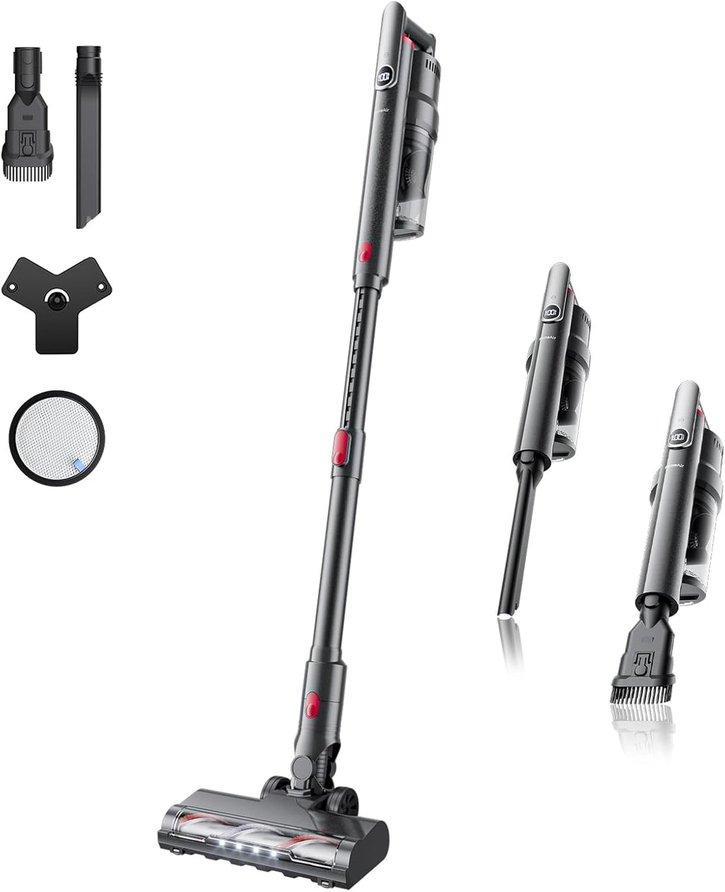 Cordless Vacuum Cleaner Ultra-Lightweight, Pet Vacuum Cleaners for Home with Powerful Suction, Stick Vacuum Cordless Rechargeable, Household Vacuum for Hardwood Floor, Carpet, Pet Hair, Car