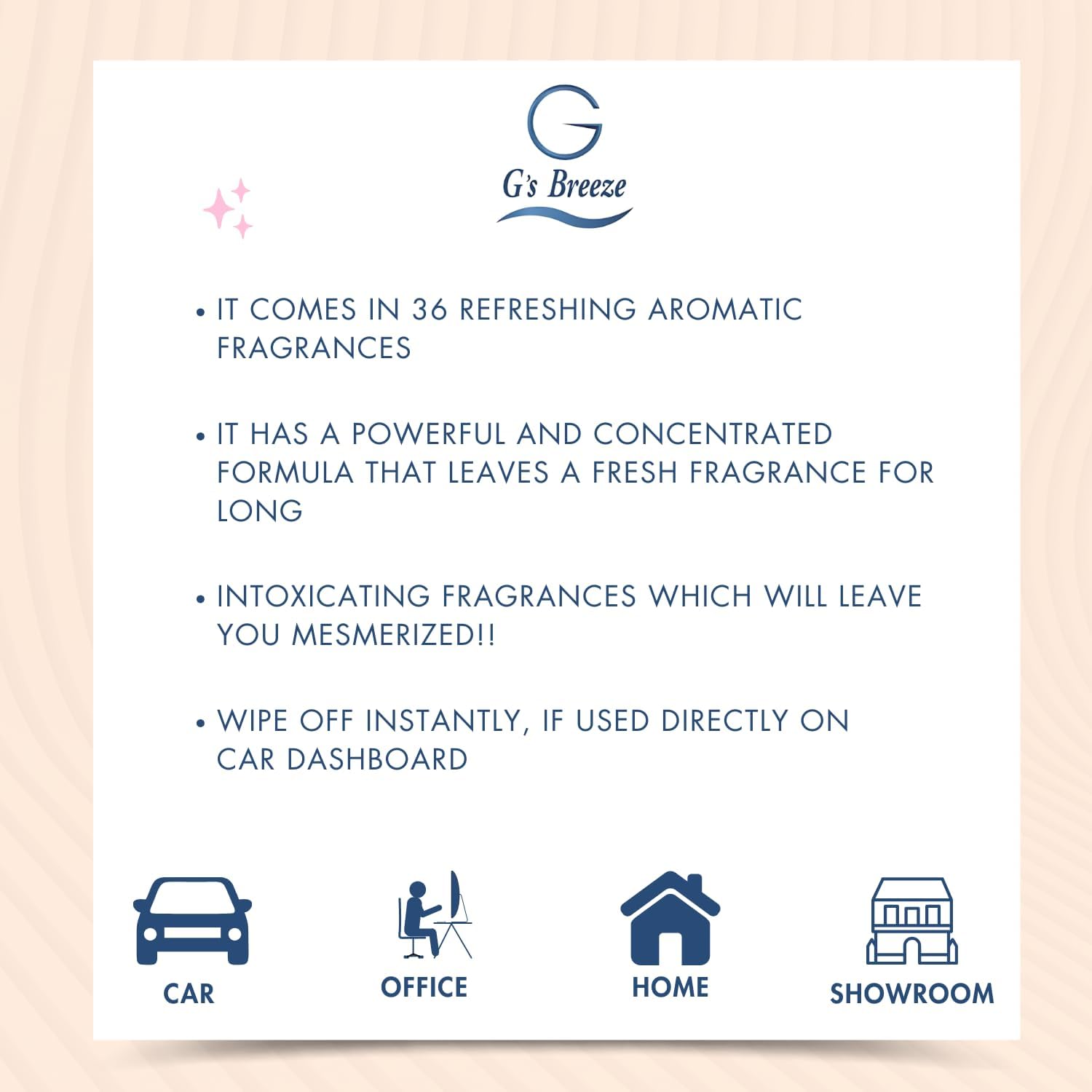 G's Breeze Cantaloupe Diffuser Oil Refill - Sweet, Refreshing & Juicy Scent of Ripe Cantaloupe - Uplifting Aroma, Fruity Spray for Home or Office - Energizing & Long-Lasting Fragrance - 60 ML