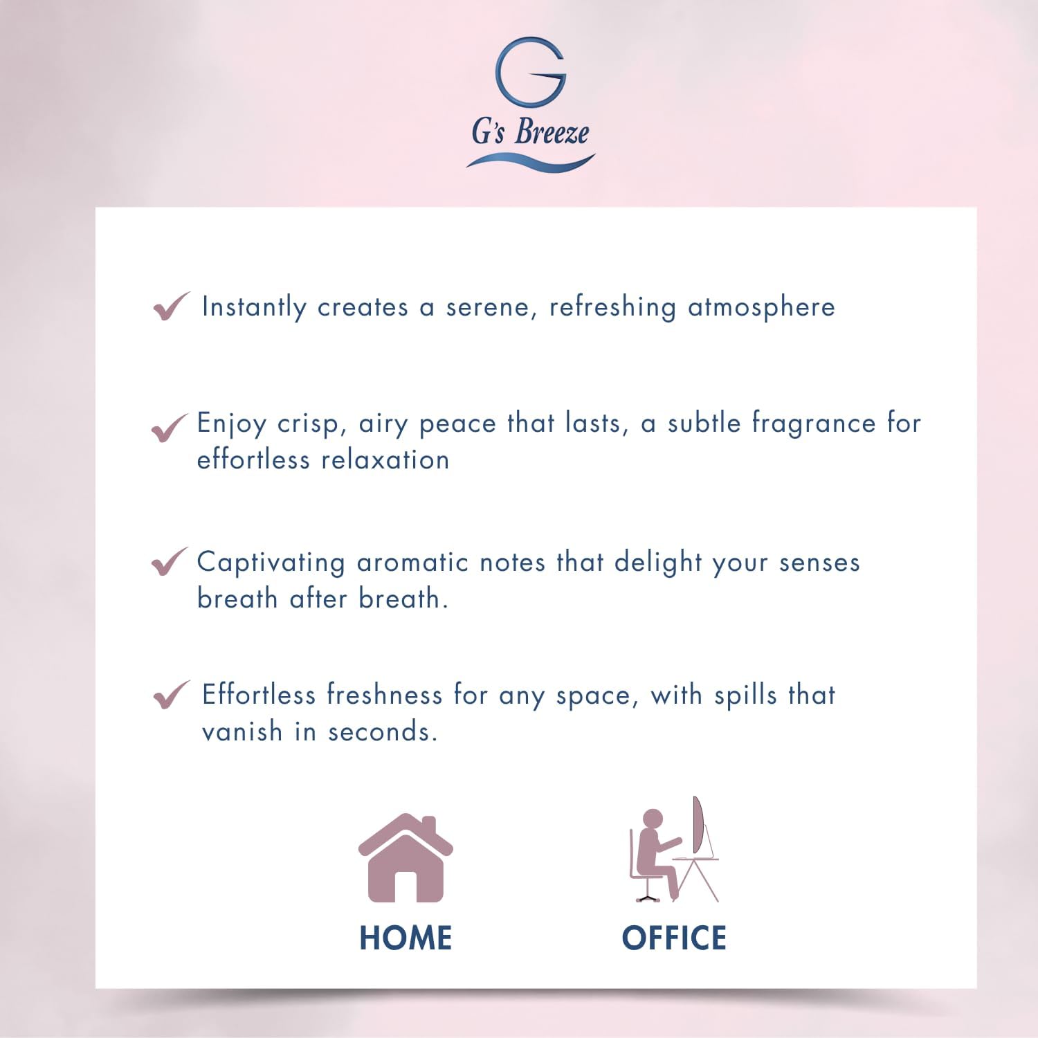 G's Breeze Baby Powder Diffuser Oil Refill - Soft & Soothing Fresh Baby Powder Scent - Ideal for Nurseries, Bedrooms, Living Rooms & More - Elevate Your Space with Comforting Aroma - 60 ML