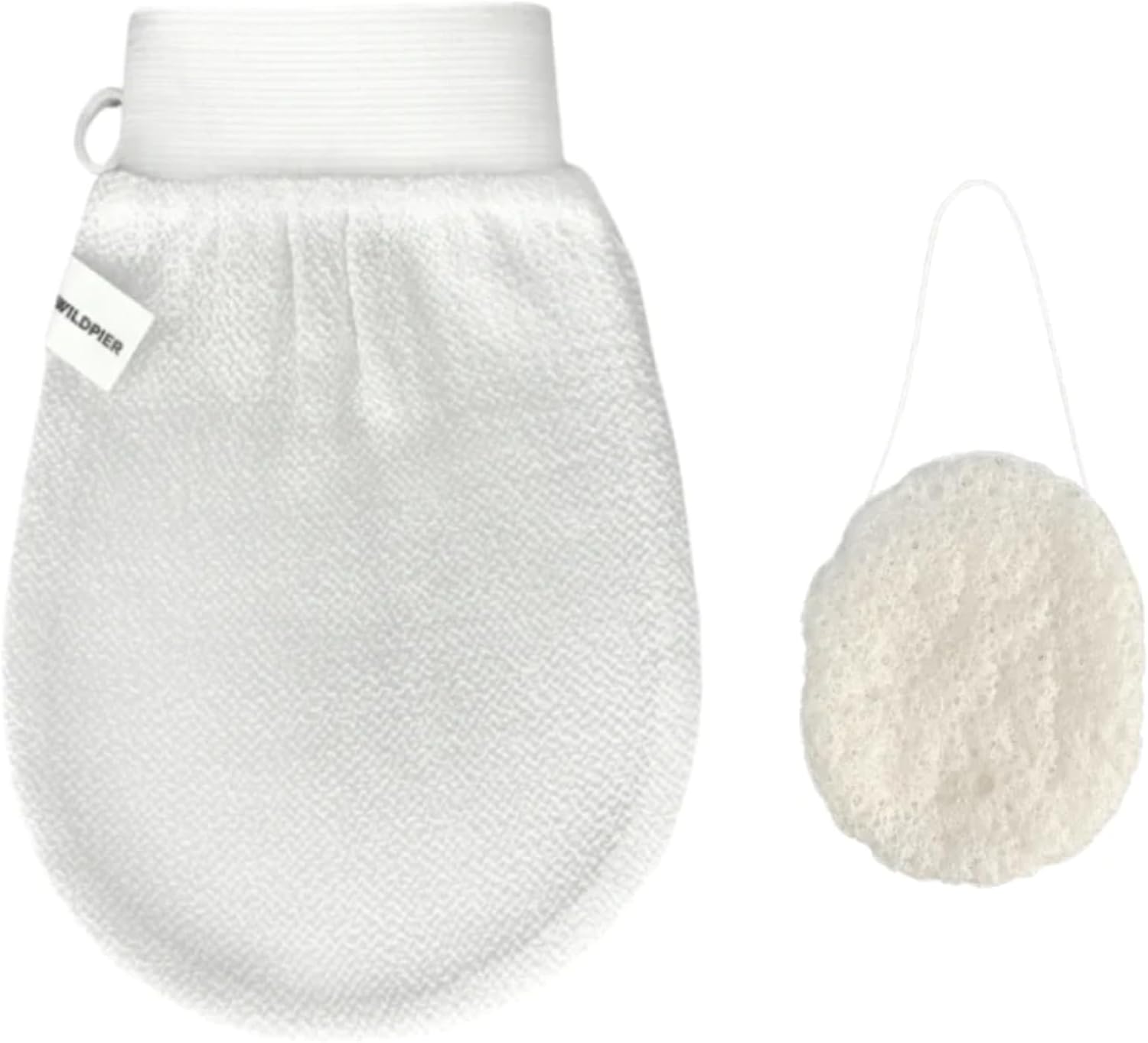 Wildpier Deep Exfoliating Glove and Konjac Sponge Bundle