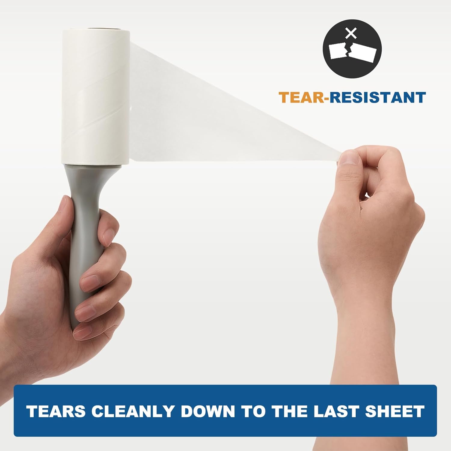 Extra Sticky Lint Roller for Pet Hair, Pet Hair Remover with 1 Upgraded Handle 2 Rollers, Portable Lint Remover for Clothes, Furniture, Dog & Cat Hair (1 Handle + 200 Sheets)