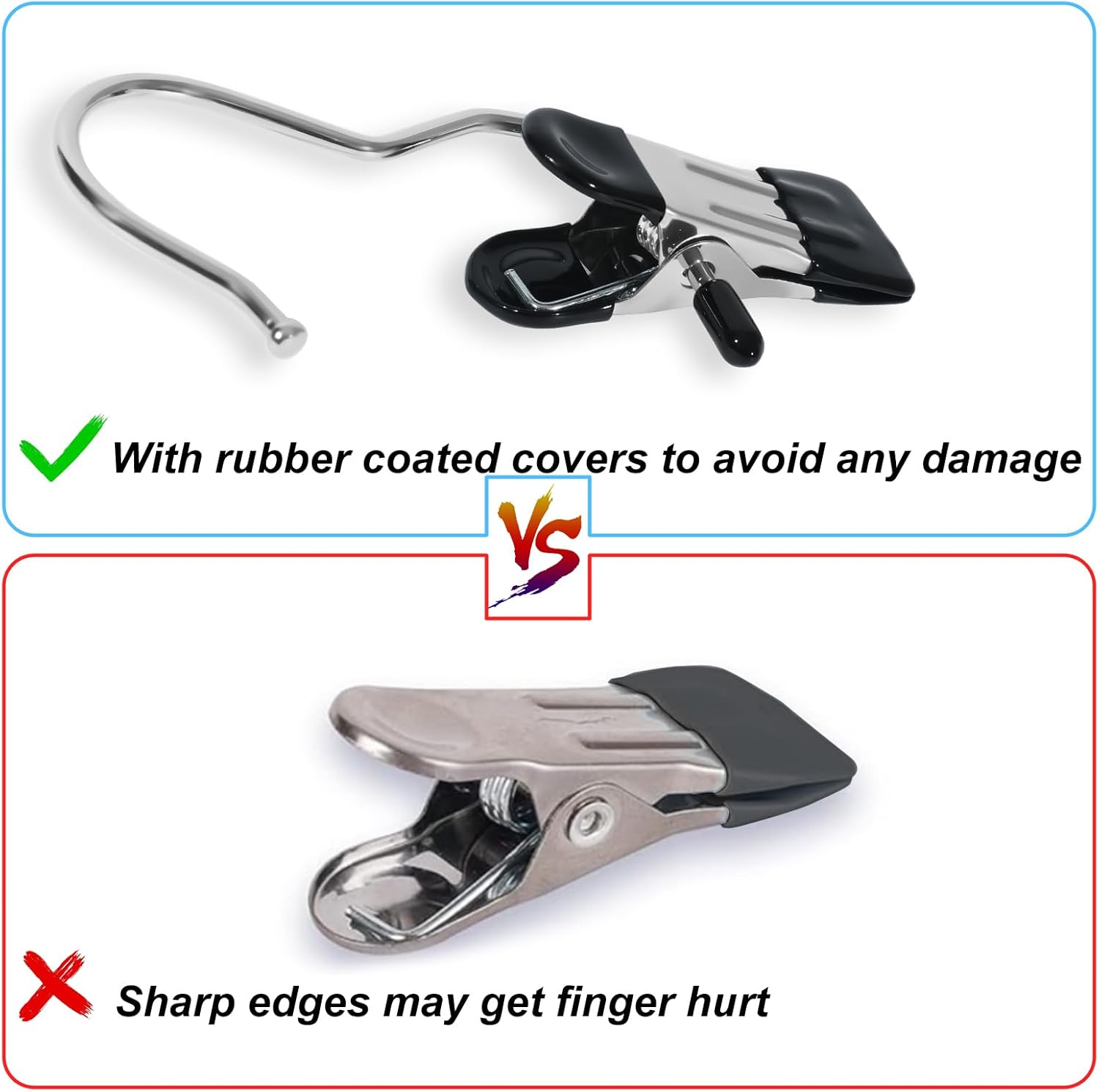 15/30Pcs Upgrade Double Head Clamp Dipped Clothespin for Laundry Hooks with Clips, Boot Holder, Hanging Clips, Portable Multifunctional Hangers Single Clip Space Saving for Jeans, Hats (30, White)