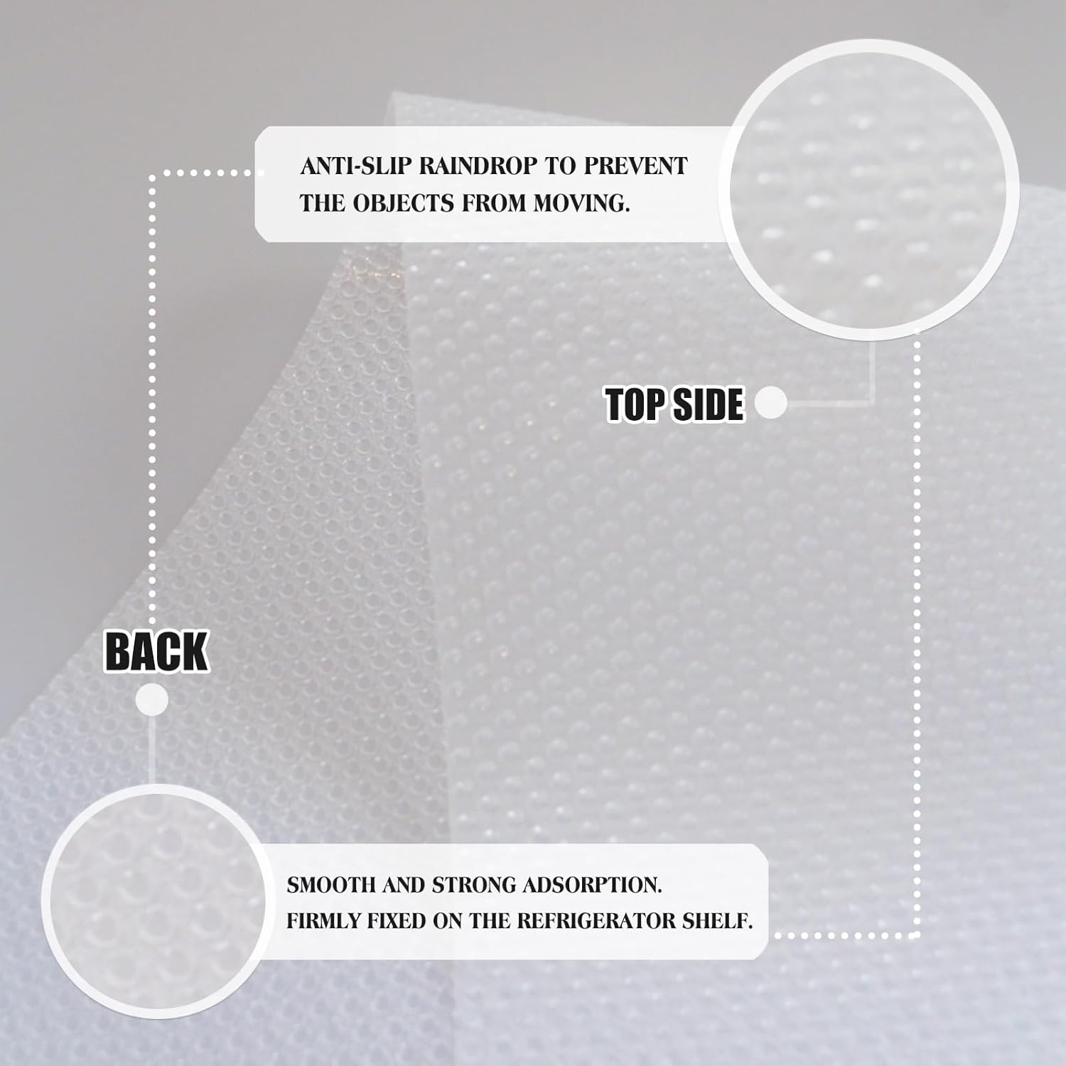 10Pcs Refrigerator Liners, Washable Fridge Liner Shelf Mats Refrigerator Pads for Cupboard Cabinet Drawer Home Kitchen Accessories Organization (Clear)