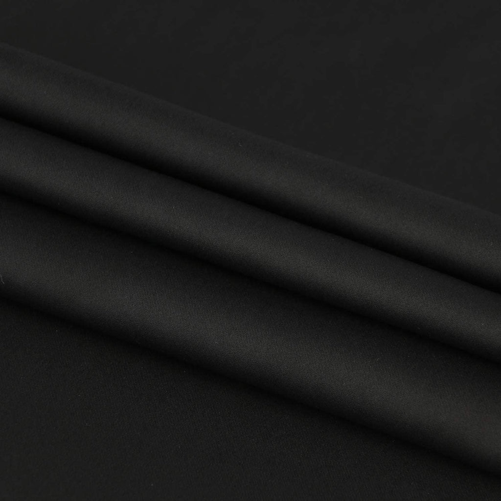 DWCN French Door Curtains – Rod Pocket Thermal Blackout Curtain for Window/Patio Doors/Doorways/Classroom/Kitchen for Privacy, 12W by 72L Inches, 1 Panel with Tieback, Black