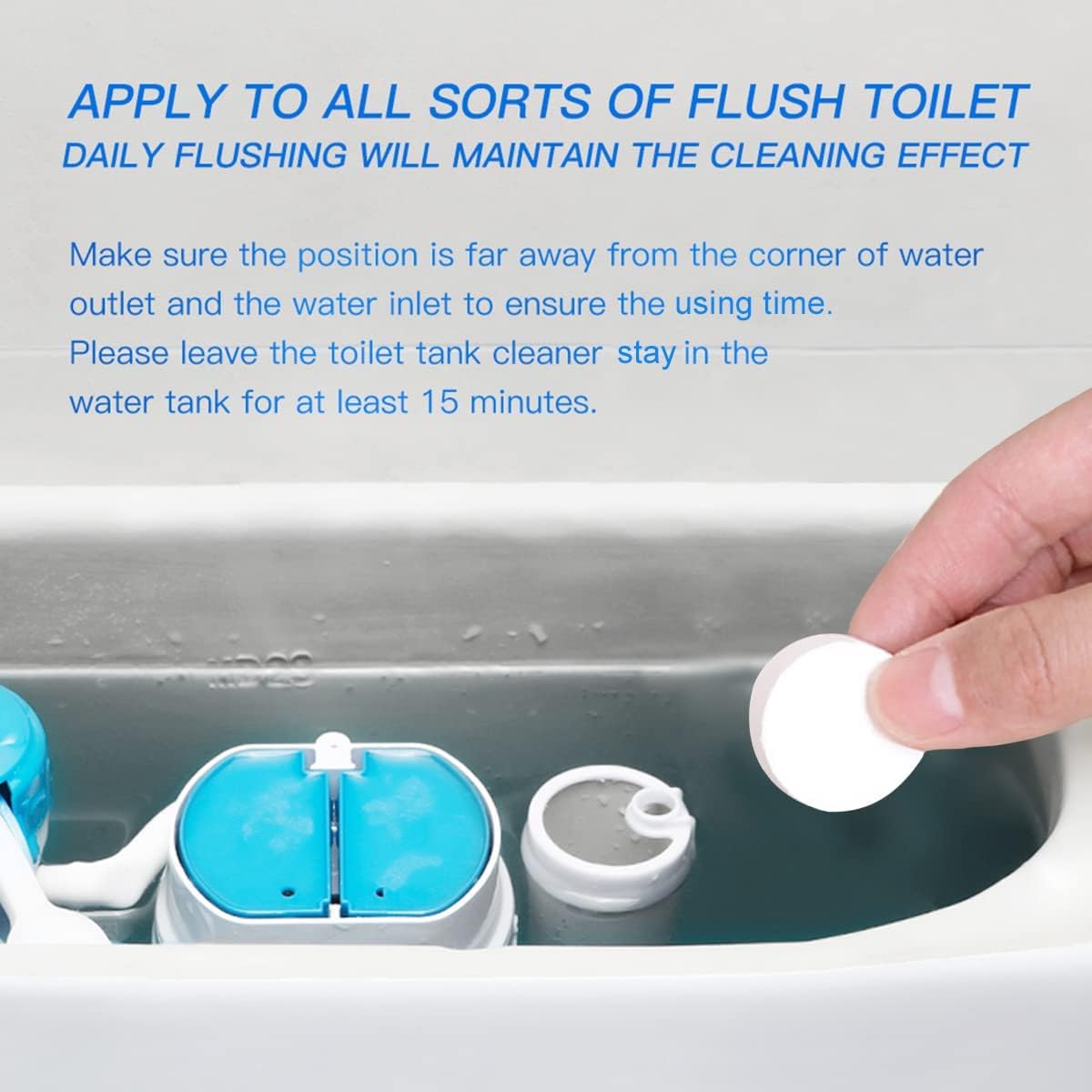 KIISIISO Toilet Bowl Cleaners 26 PACK, Automatic Toilet Bowl Cleaner Tablets for Deodorizing & Descaling, Long-Lasting Cleaning Tablets for Toilet Tank Against Tough Stains