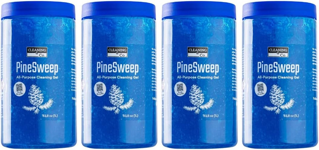 All-Purpose Cleaning Gel with Pine Oil – Multipurpose Household Cleaner for Bathroom, Kitchen, Floors, Laundry & More, 33.8 Fl Oz (Pack of 4)