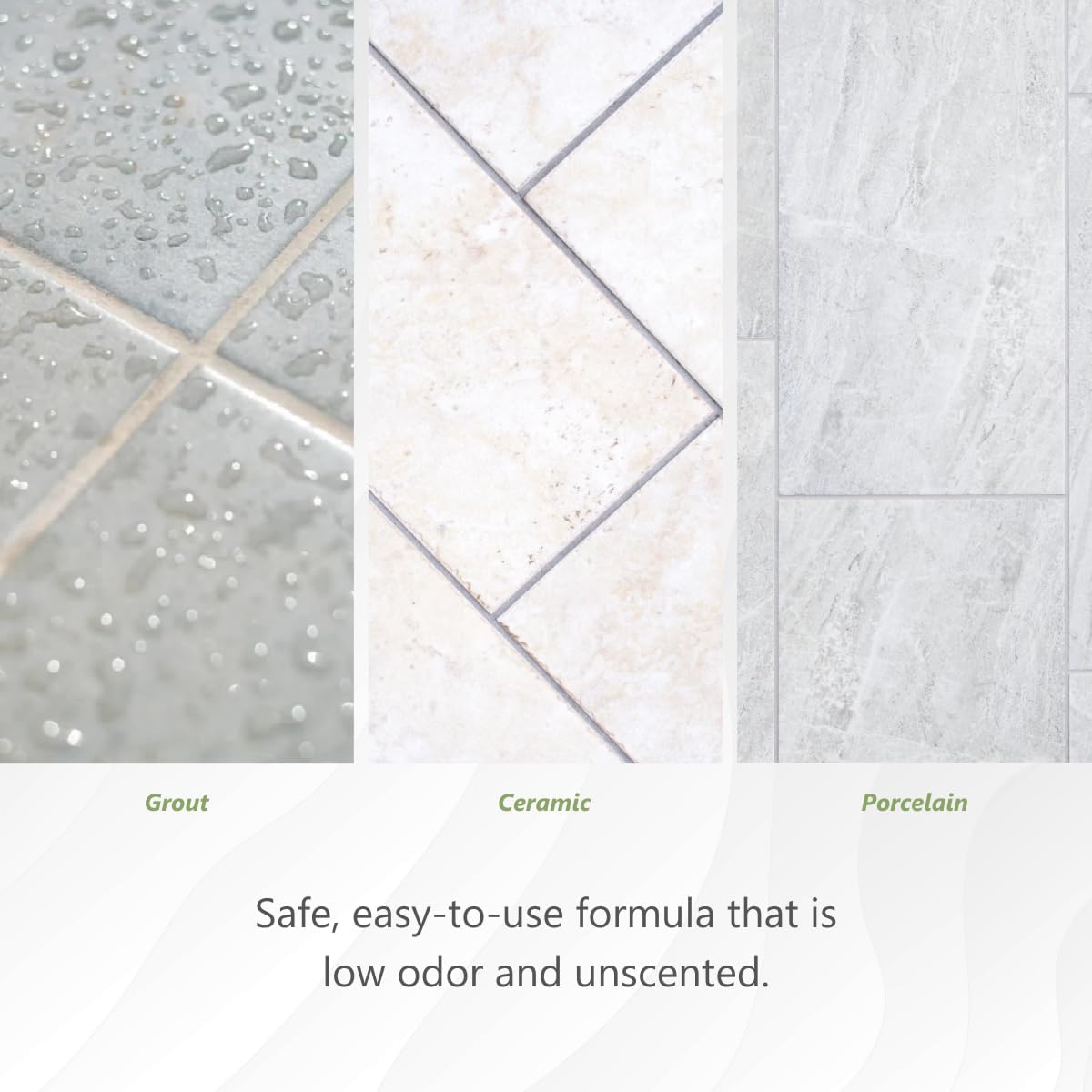 MORE Grout, Ceramic & Porcelain Tile Sealer - Water-Based Grout Sealer - Stain, Tile & Grout Protection - for Bathrooms, Showers & Floors - Prevent Grout Haze - Safe & Easy to Use - Unscented - 32oz