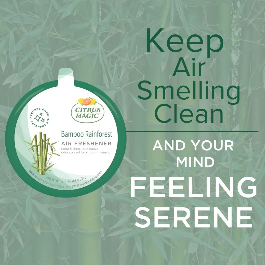 Citrus Magic Solid Air Freshener, Pack of 3, Bamboo Rainforest