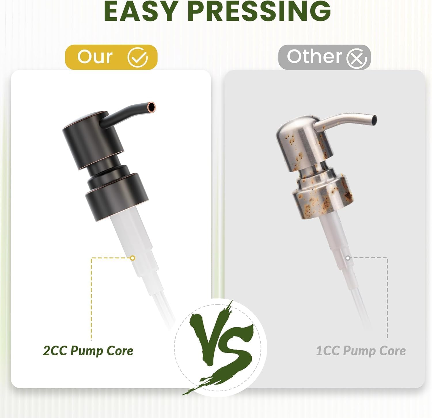 AmazerBath Amber Glass Soap Dispensers, 2 Glass Amber Pump Bottles, 17 Oz Dish Soap Dispenser, Kitchen Bathroom Hand Soap Dispensers for Hand Sanitiser, Shampoo, Lotion, Shower Gel Conditioner