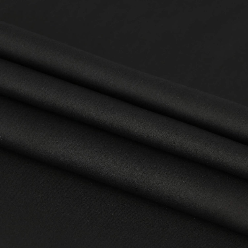 DWCN French Door Curtains – Rod Pocket Thermal Blackout Curtain for Doors with Glass Window, Kitchen and Patio Doors for Privacy, 36 X 72 Inches Long, 1 Curtain Panel with Tieback,Black