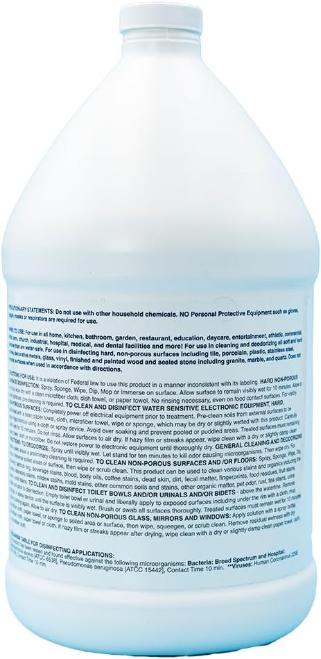 Hypochlorous Acid Spray For Home 1 Gallon - Cleaner & Disinfectant – Safe for Kids & Pets – Multi-Purpose Hypochlorous Acid Cleaner – Eco-Friendly HOCl Spray
