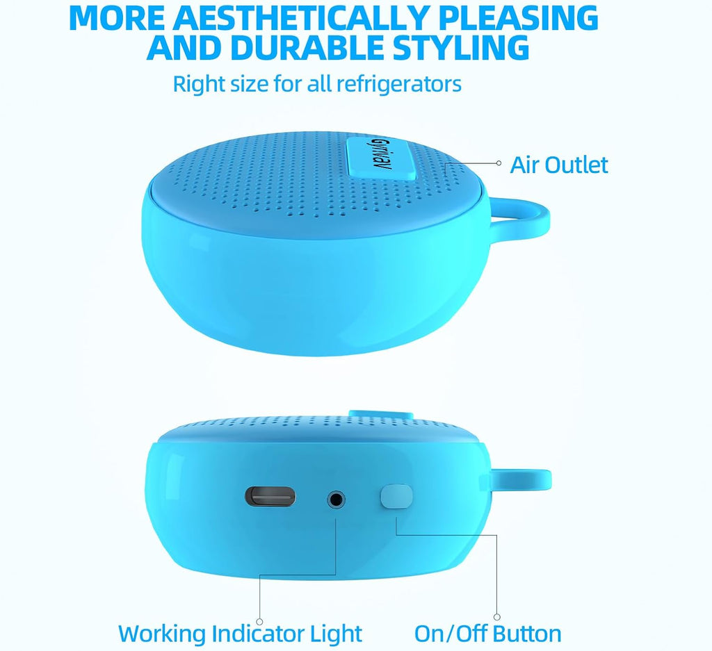 Fridge Deodorizer, Mini USB Odor Eliminator, Refrigerator Deodorizer, Suitable for Refrigerator, Car, Wardrobe, Shoe Cabinet, Better Than Than Charcoal Air Purifiers（Blue）