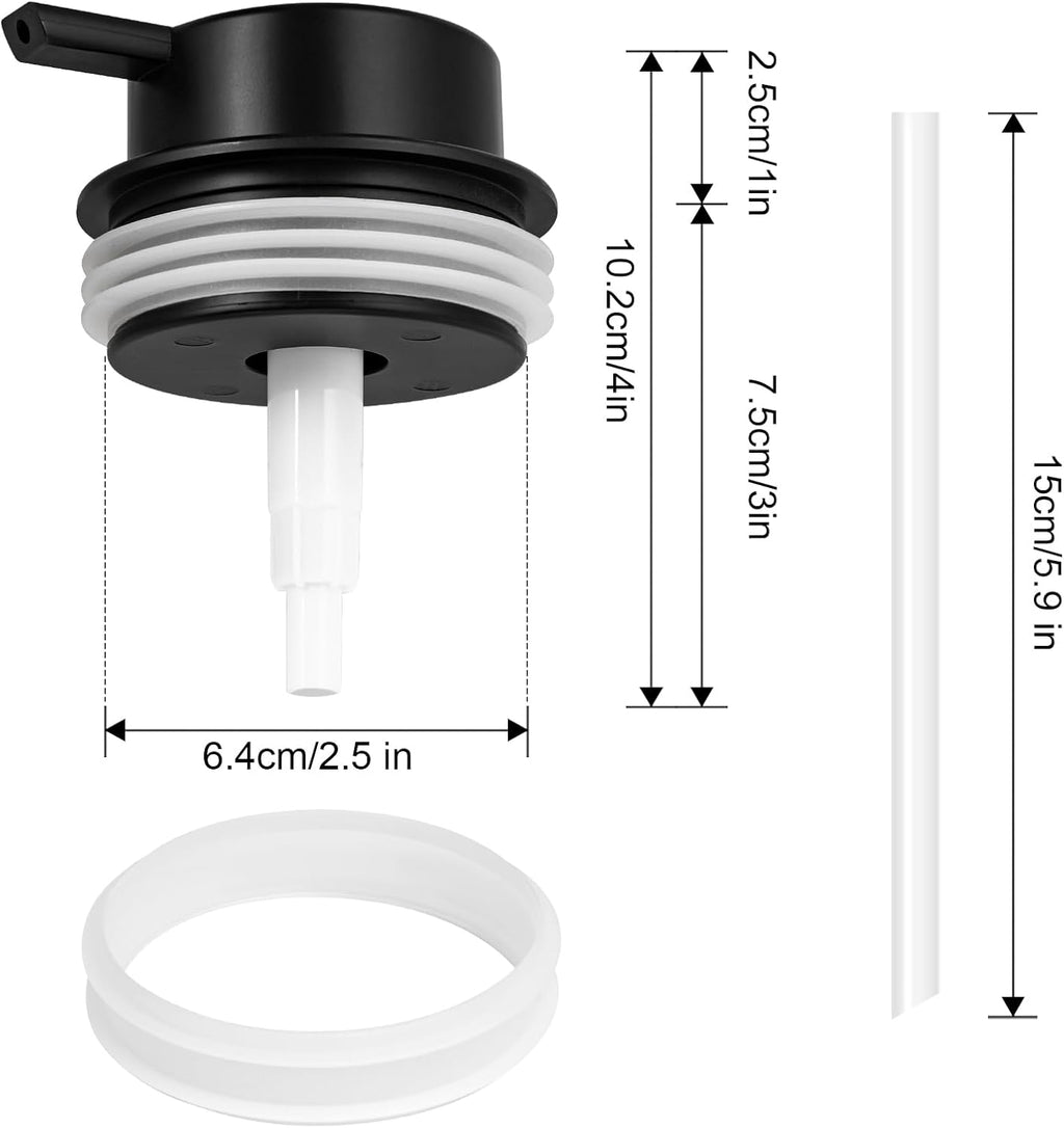 Liquid Soap Dispenser Pump 2pcsHead Replacement Spare Plastic Pump Bathroom Countertop