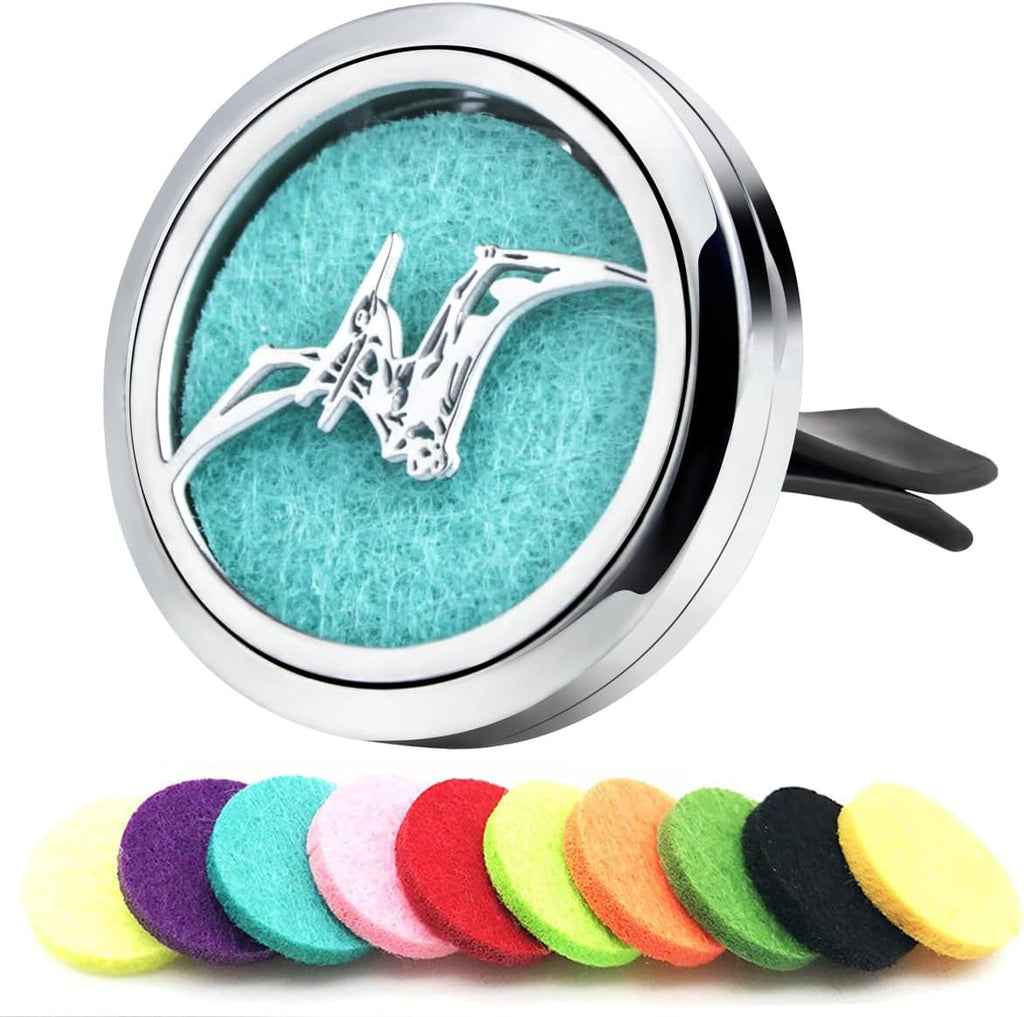 Essential Oil Car Diffuser Vent Clips Christmas Car Accessories for Women with 10 Felt Pad Air Freshener(Flying Dragon)