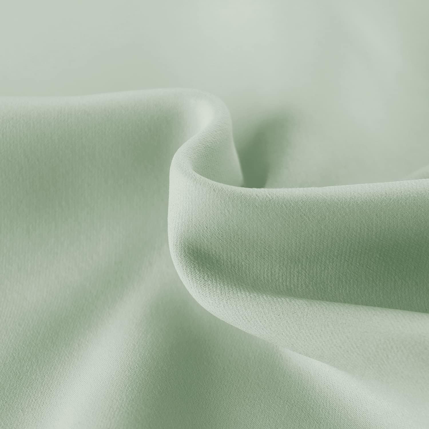 DWCN French Door Curtains – Rod Pocket Thermal Blackout Curtain for Doors with Glass Window, Kitchen and Patio Doors for Privacy, 23 X 72 Inches Long, 1 Curtain Panel with Tieback, Bean Green