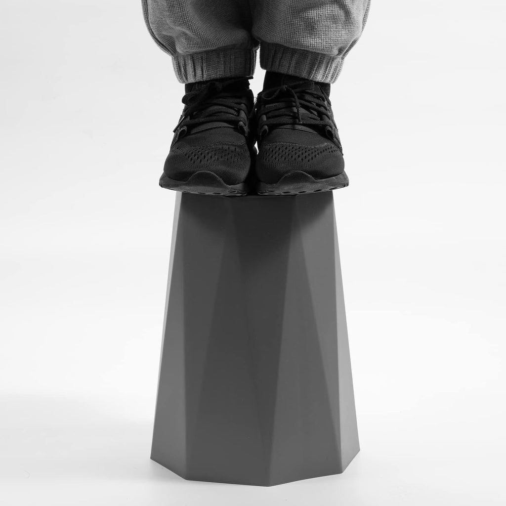 12L Trash Can Wastebasket Plastic Trash Bin Garbage Container Rubbish Can Paper Basket Office Organizer for Bedroom Home Office, 6 Grey