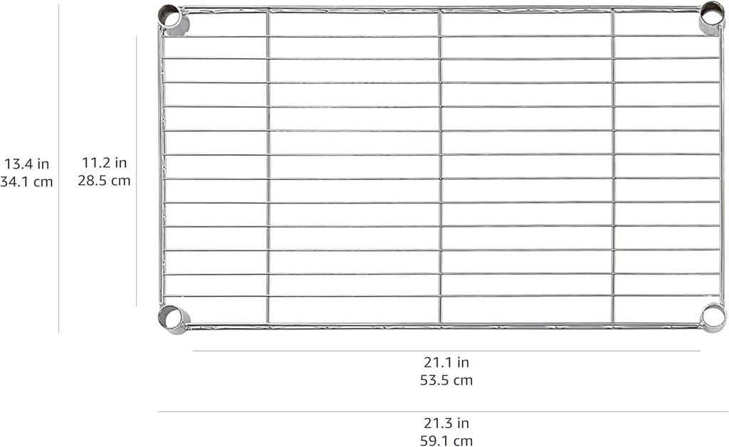 Amazon Basics 5-Shelf Multipurpose Adjustable Sturdy Steel Storage Shelving Unit, Easy Assembly, 13.4" D x 23.2"W x 60"H, Black