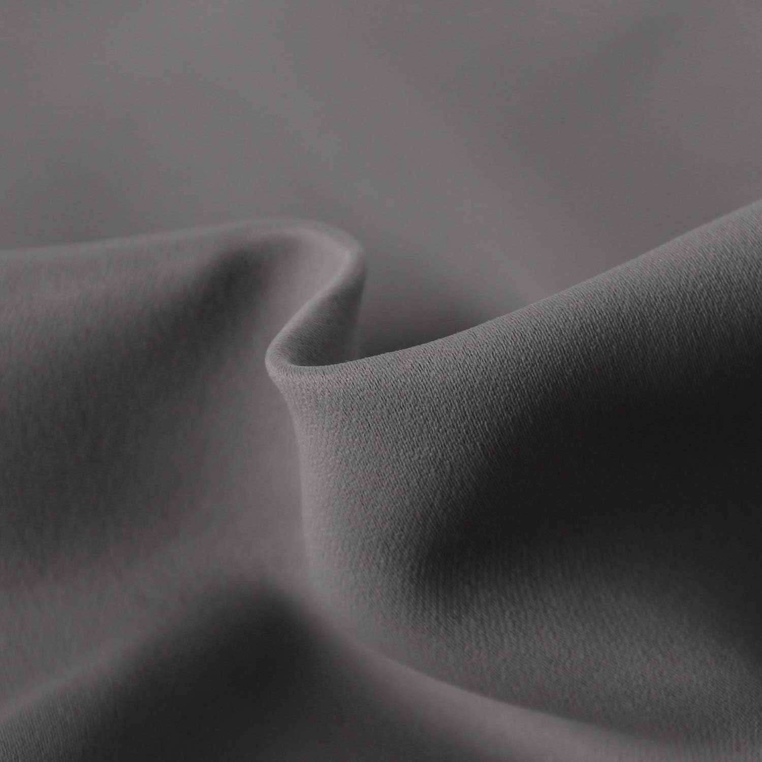 DWCN French Door Curtains – Rod Pocket Thermal Blackout Curtain for Doors with Glass Window, Kitchen and Patio Doors for Privacy, 36 X 72 Inches Long, 1 Curtain Panel with Tieback,Dark Grey