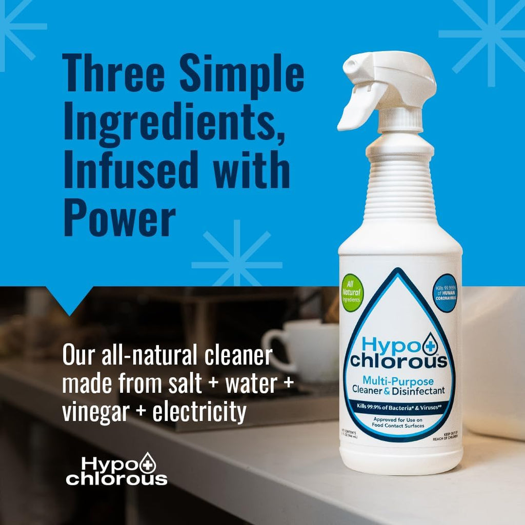 Hypochlorous Acid Spray For Home 1 Gallon - Cleaner & Disinfectant – Safe for Kids & Pets – Multi-Purpose Hypochlorous Acid Cleaner – Eco-Friendly HOCl Spray