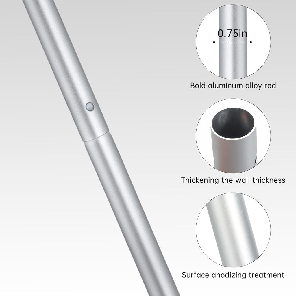 Mop Handle Compatible with Swiffer, Detachable Green Extra Long Mop Handle for Swiffer