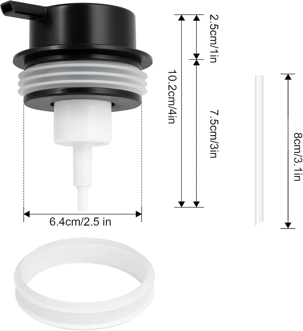 Foam Soap Dispenser Pump 2pcsHead Replacement Spare Plastic Pump Bathroom Countertop