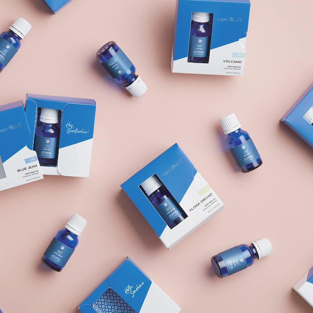 Capri Blue Diffuser Oil Refill - Premium Fragrance Oil - Use with Electric or Ultrasonic Diffusers for Home - Long Lasting Floral Scent (Aloha Orchid, 0.5 fl oz)