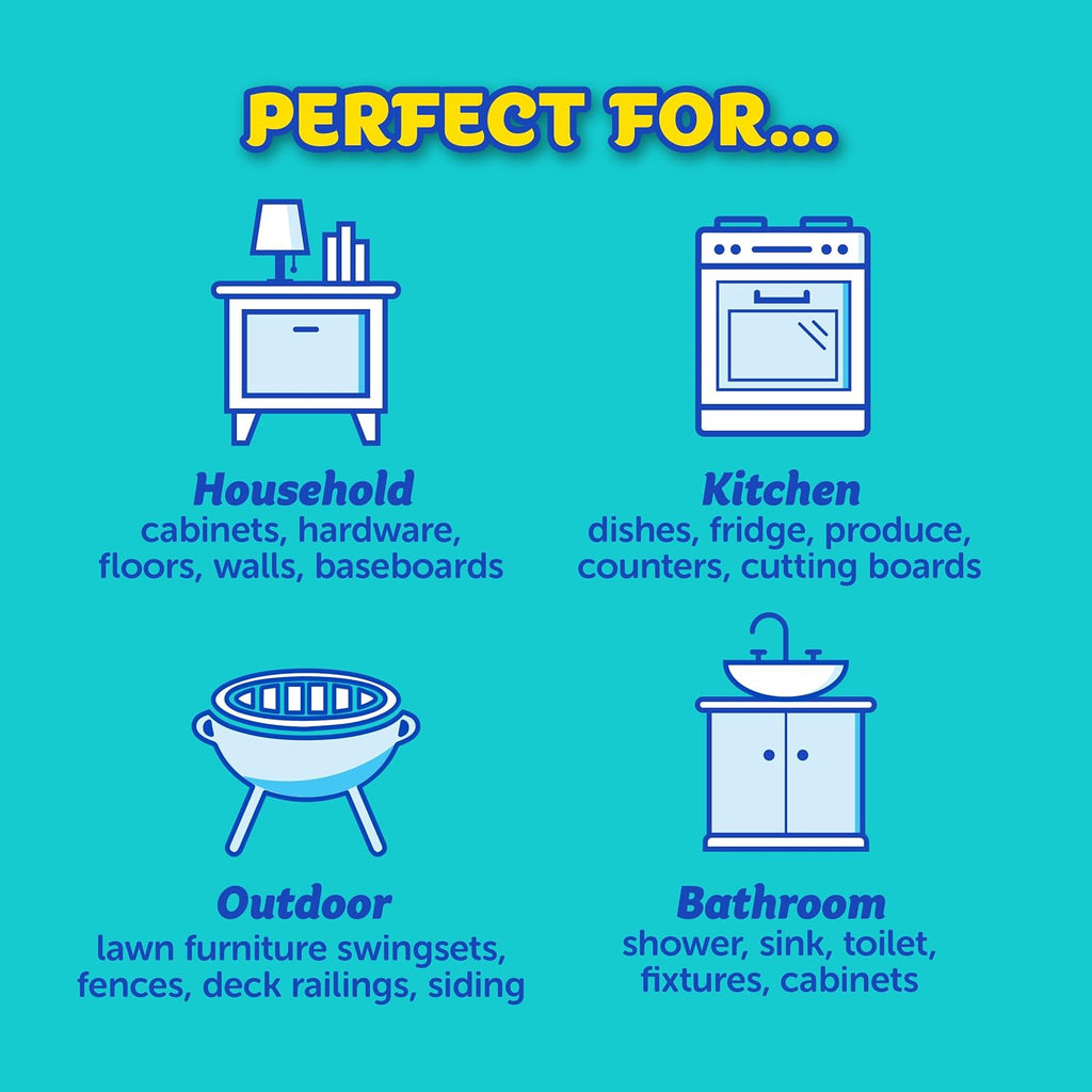 Scrub Daddy Cif Cream All Purpose Cleaner, Lemon - Multi Surface Household Cleaning Cream for Glass, Chrome, Granite, Sink, Gold, Marble & Countertops - 3 Pack (16.9 Oz Each)