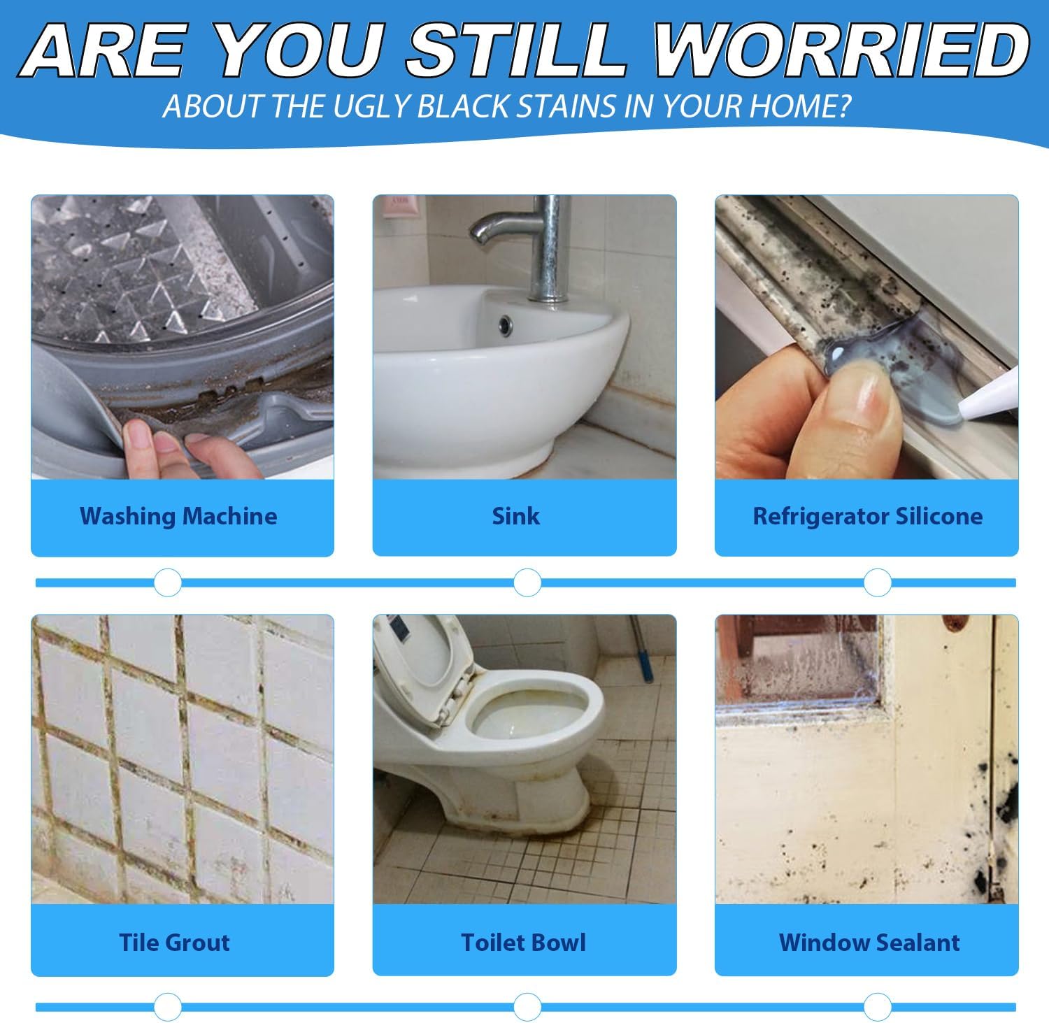 APULITO Household Cleaner Gel for Bathroom Shower Tile Tub Sink Cleaning Solution 10 Fl Oz (Pack of 2)