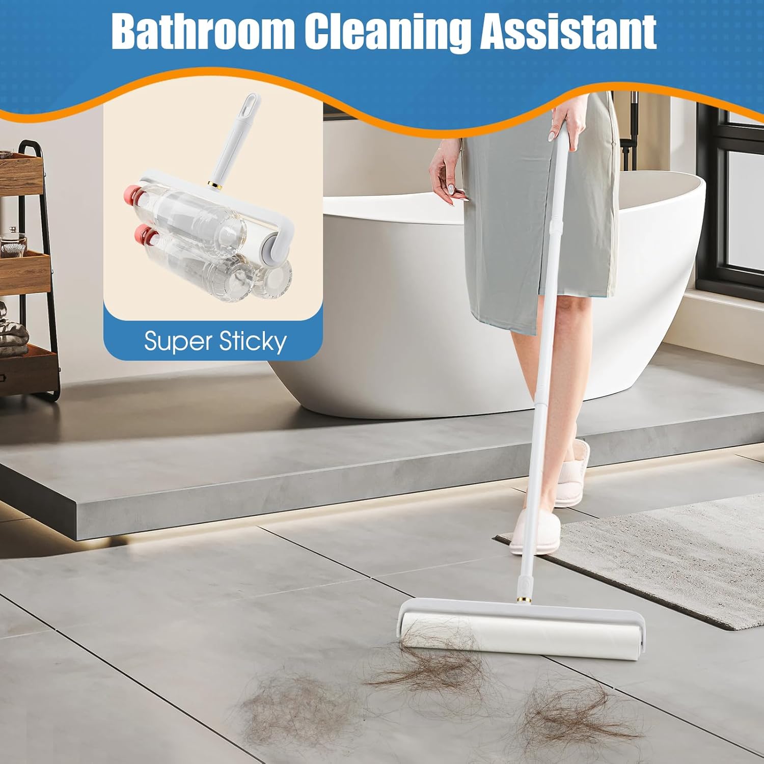 14.17" Lint Roller Refills, Extreme Sticky Large Surface Lint Roller for Cleaning Pet Hair, Wall, Dust, Carpets, Floor, Clothing, Car, 4 Rollers Total 360 Sheets