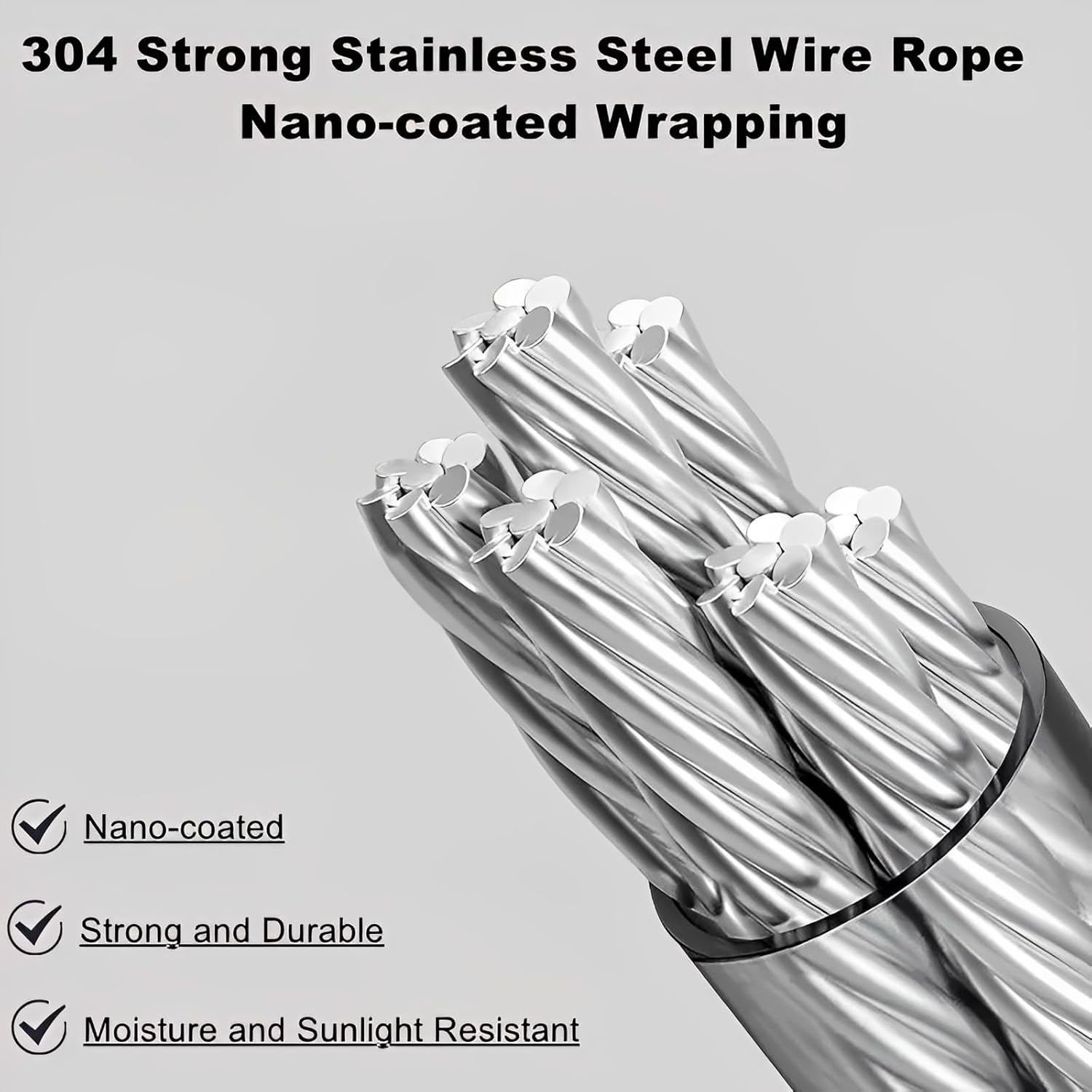 13.8ft(4.2M) Retractable Clothesline, Non-sag Clothesline, Indoor & Outdoor Heavy Duty Retractable Clothesline, Wall Mounted Stainless Steel Washing Line (Gray)