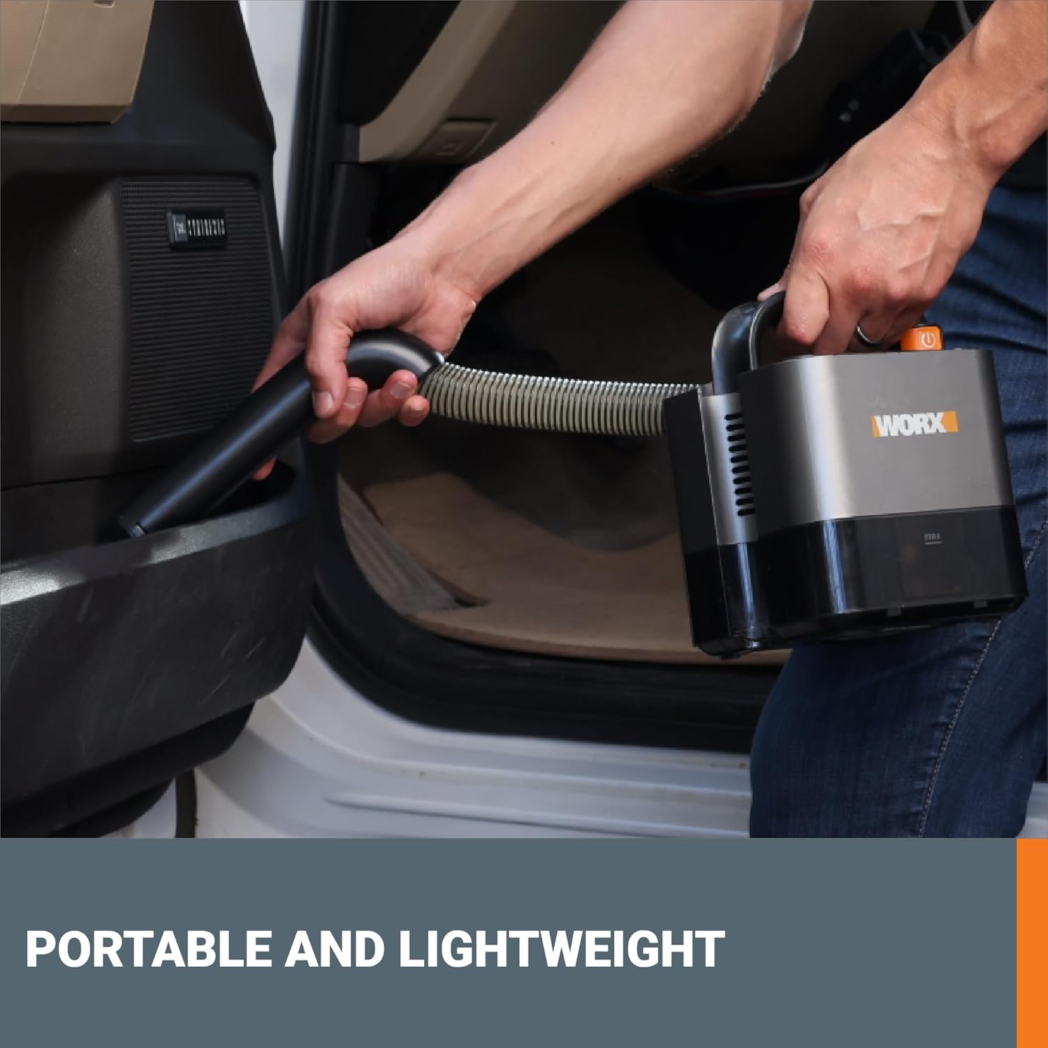 WORX WX030L 20V Power Share Cordless Cube Vac Compact Vacuum, Black