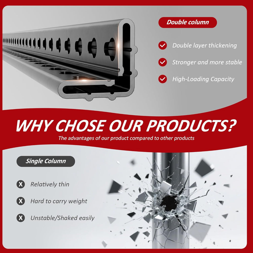 60" W Garage Shelving 5-Tier Storage Shelves Adjustable Metal Shelving Units 3030LBS Storage Shelves Heavy Duty for Industrial, Warehouse, Basement,72" H × 60" W × 24" D