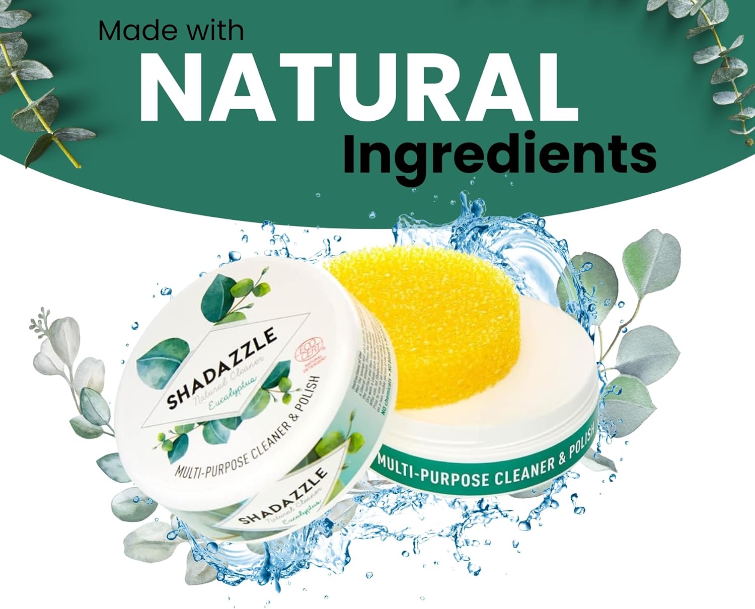 Shadazzle Natural All Purpose Cleaner and Polish – Eco friendly Multi-purpose Cleaning Product (1 Pack, Eucalyptus)