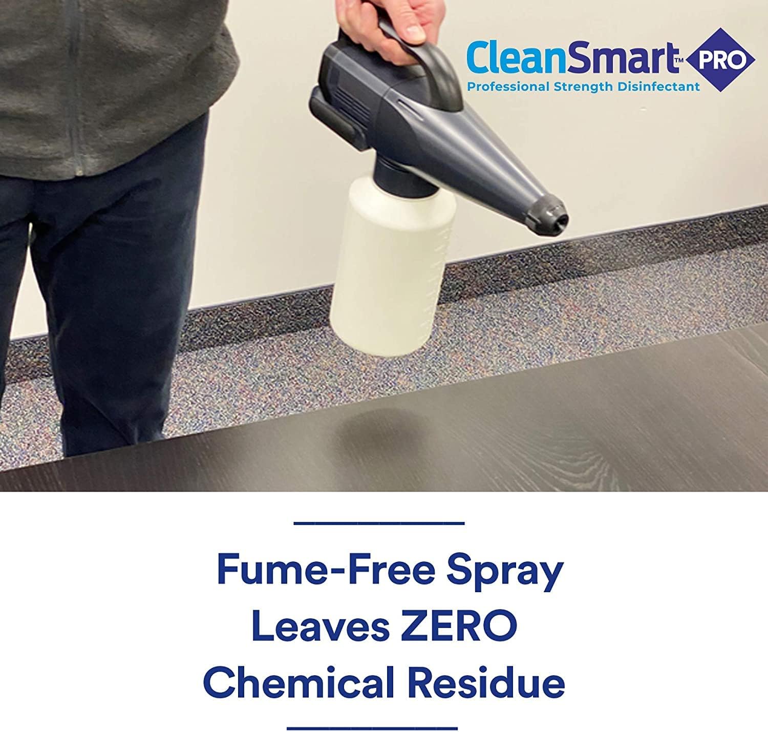 CleanSmart Hospital Grade Disinfectant, Kills 99.9% of Viruses and Bacteria, Hypochlorous Acid Technology, EPA Registered, 4 Gallons (HOCL)