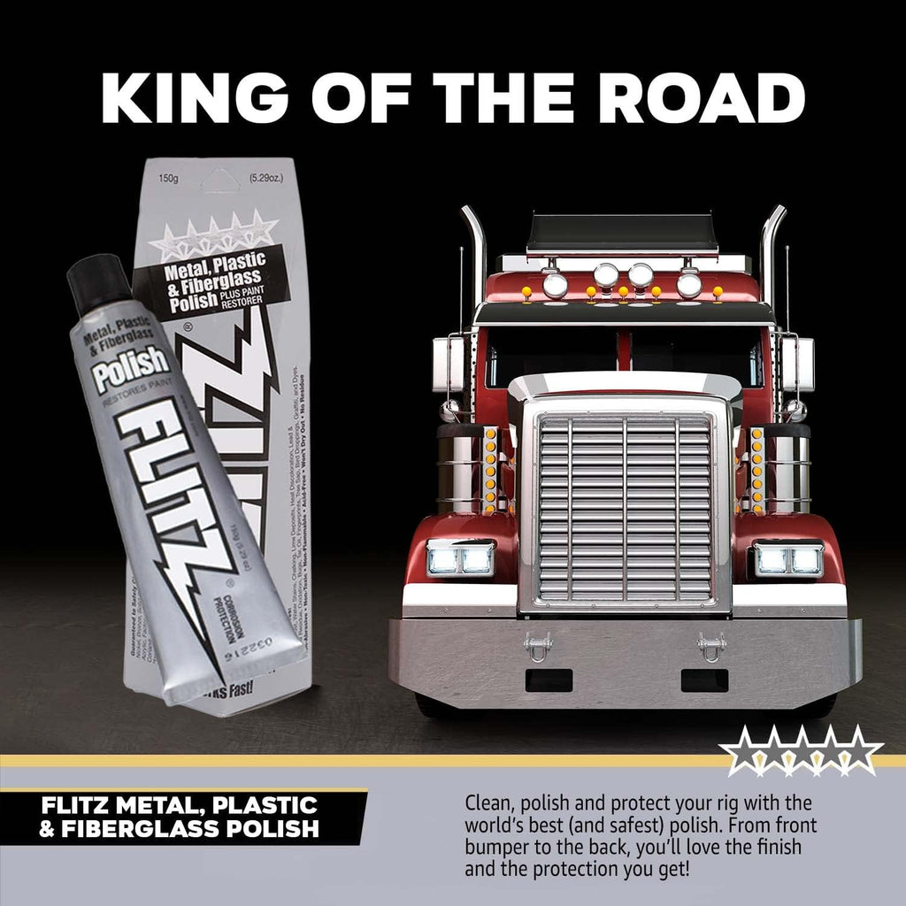 Flitz Multi-Purpose Metal Polish Paste - 5.29oz Tube of USA-Made Chrome Polish - Works on Stainless Steel, Aluminum, Plastic, Jewelry and Cars - Non-Abrasive Cleaner & Rust Remover (40 Pack)