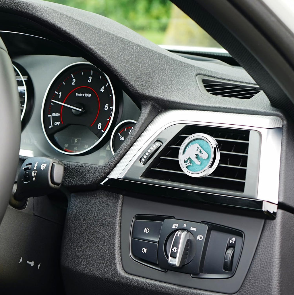 AZNECK Car Essential Oil Diffuser Vent Clip Car Diffuser Vent Clips Skull Dinosaur Air Freshener 10 Felt Pads Car Accessories for Women Gifts