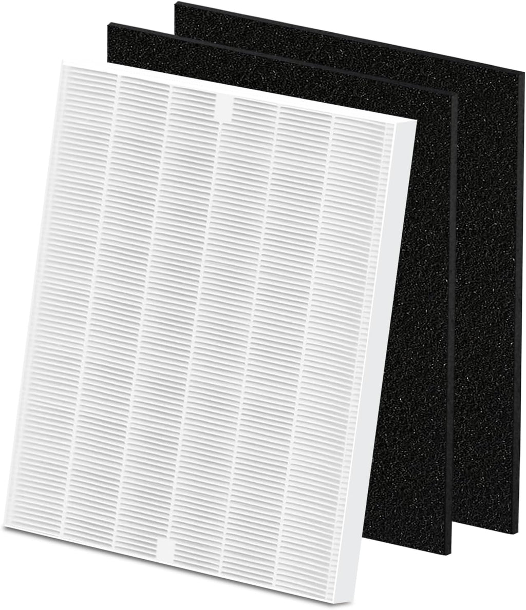 AP-1512HH 200M Filter Set Compatible with Coway Airmega AP-1512HH and Airmega 200M air Puri-fier, 1 High Efficiency and 2 Carbon Filters, AP-1512HH-FP, AP-1518R, AP-1519P, Part 3304899