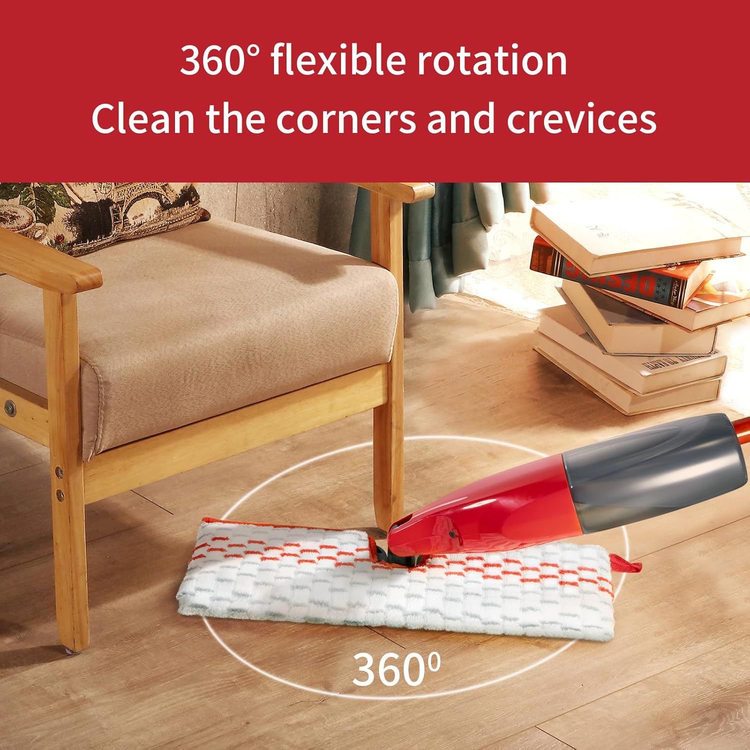 5 Pack Microfiber Mop Refills - Spray Mop & Flat Mop Replacement Pads | Mop Heads Replacements Compatible with ProMist MAX, Washable & Reusable Mop Refills