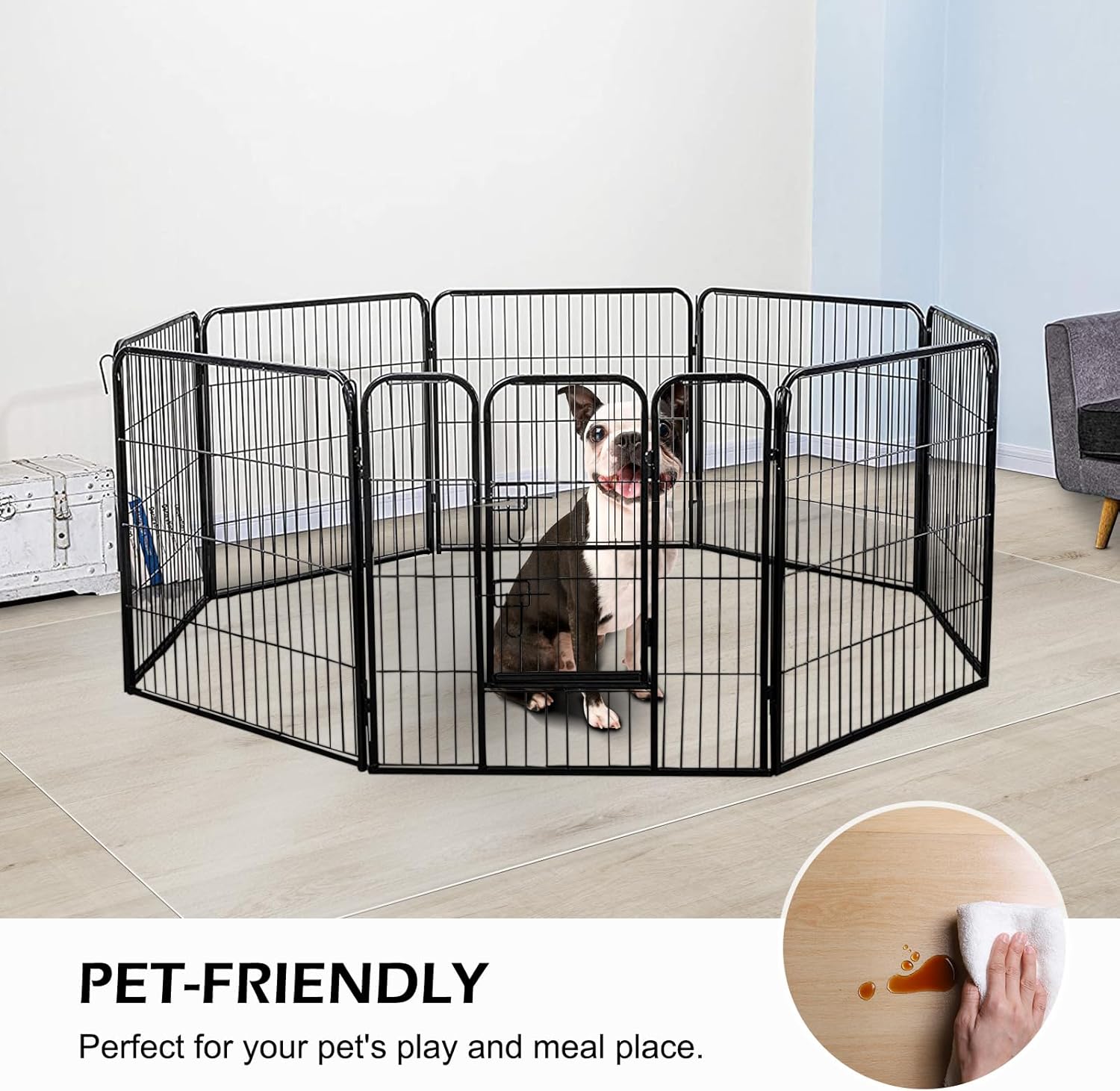 SALLOUS Chair Mat for Hard Floors, 60" x 75" Office Chair Mat for Hard Surface, Vinyl Floor Mat for Gaming Chairs, Multi-Purpose Floor Protector Desk Mat for Home Office (Clear)